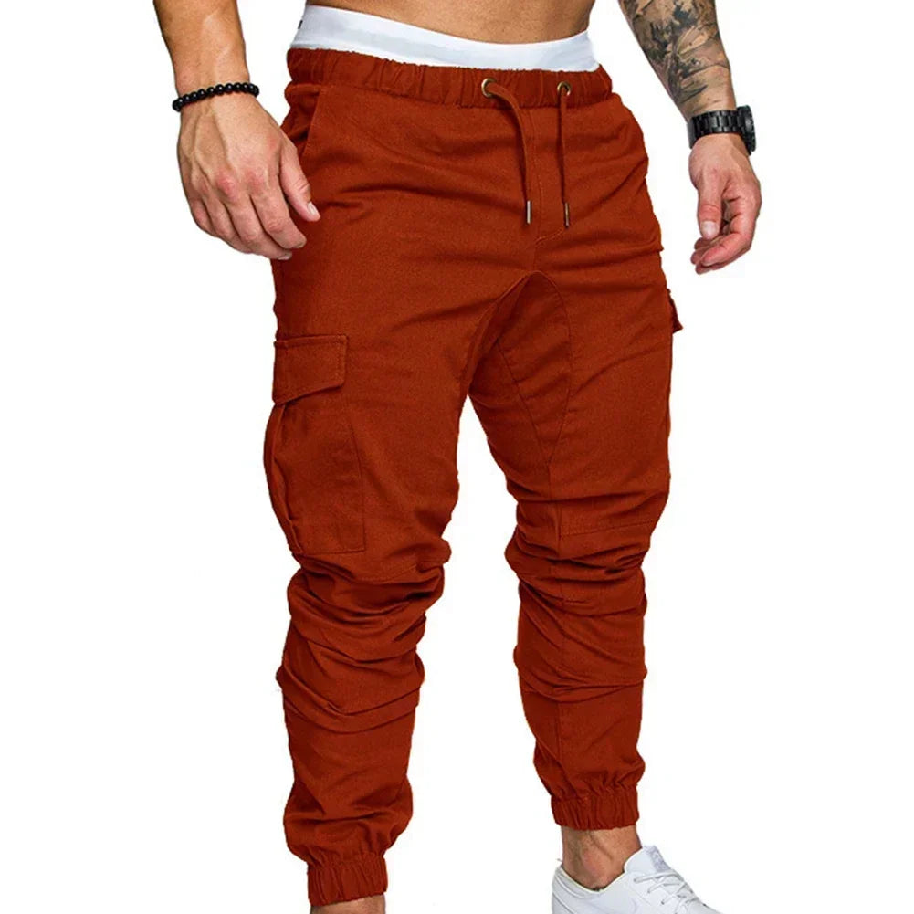 Drawstring Adjustable Slim Fit Athletic Pants