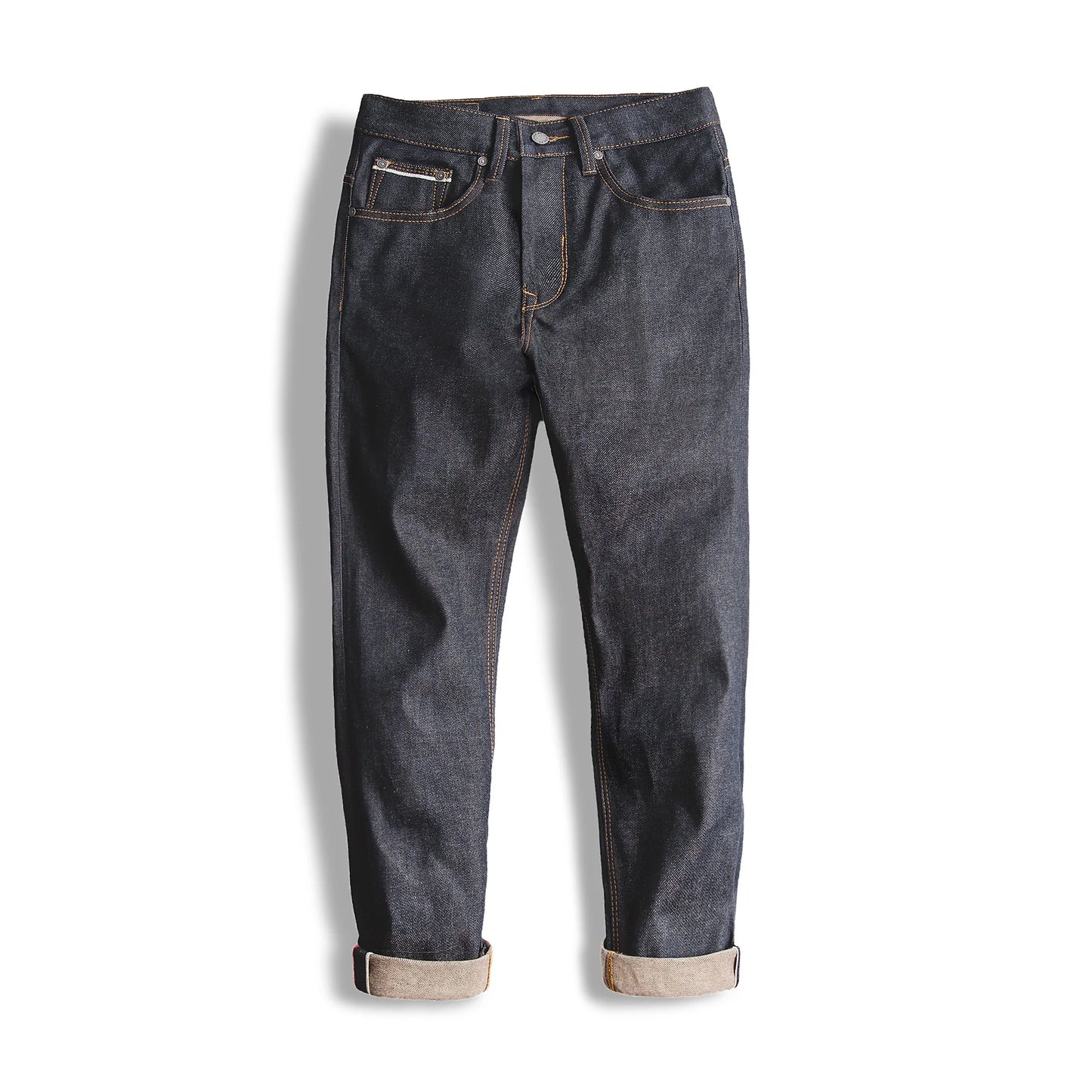 Maden Retro Raw Denim Jeans with Zipper Fly