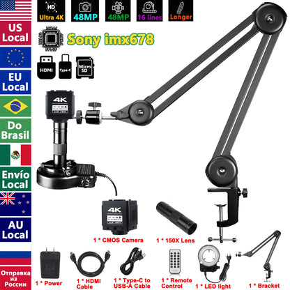 YIZHAN 4K Digital Microscope with Software and IMX678/IMX415 CMOS Sensor