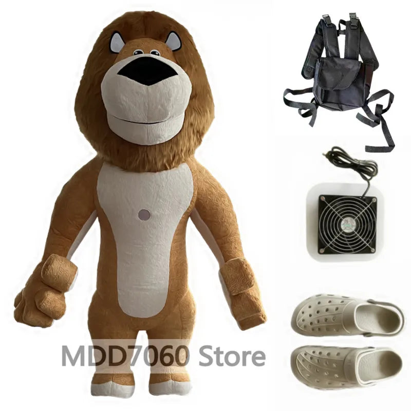 Giant Panda & Polar Bear Inflatable Costume – Adult Walking Plush Mascot Suit for Cosplay & Parties