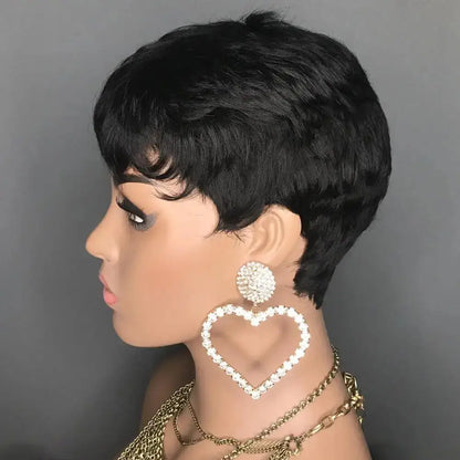 Women's Synthetic Layered Short Pixie Cut Wig