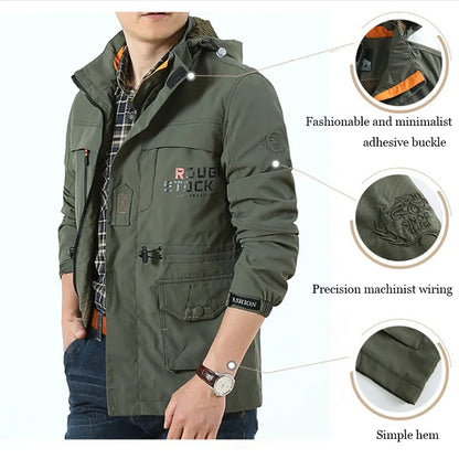 Casual Windproof Hooded Quick Drying Lightweight Jacket