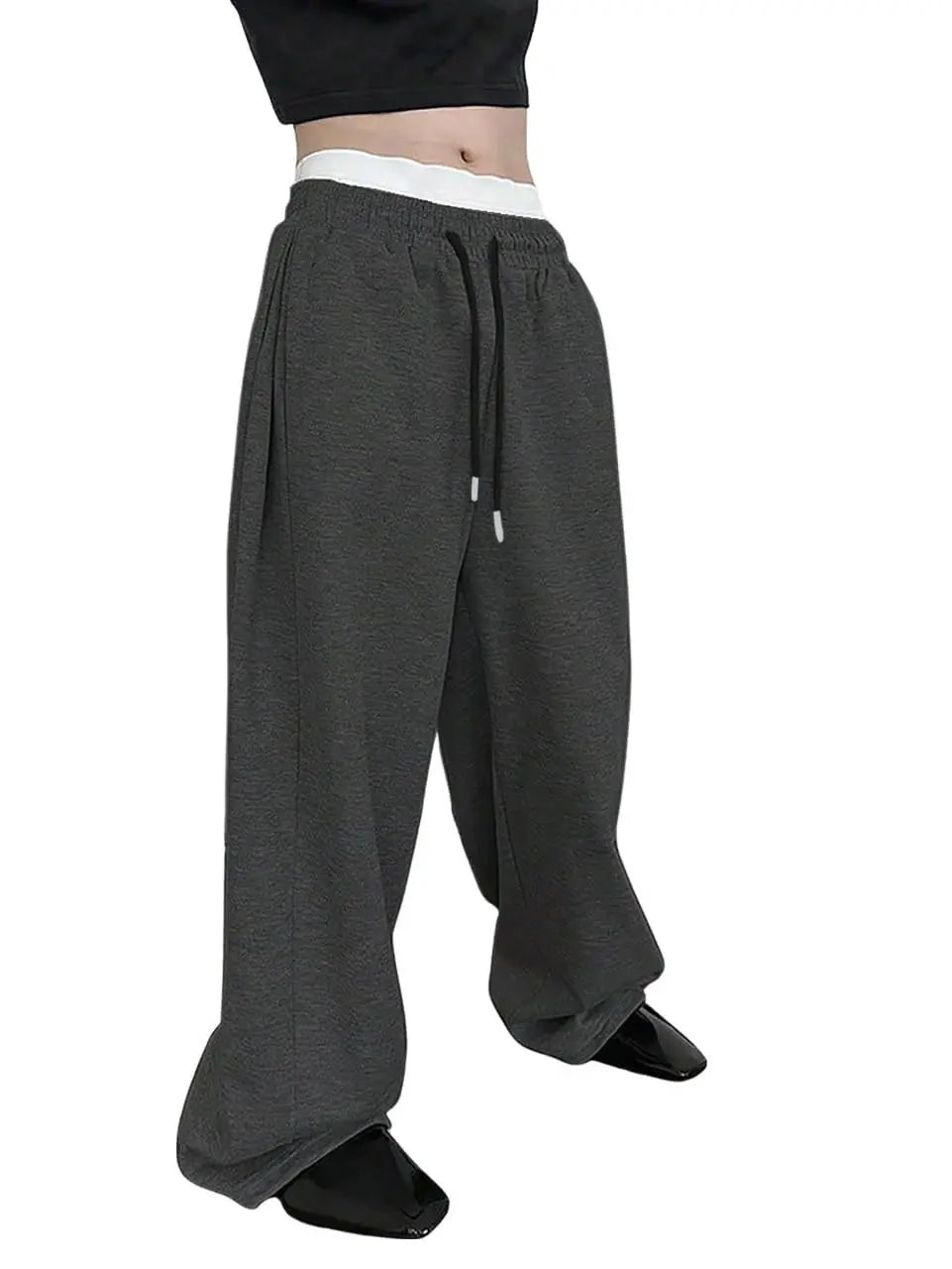 Straight Loose Fit Multi-pocket Joggers