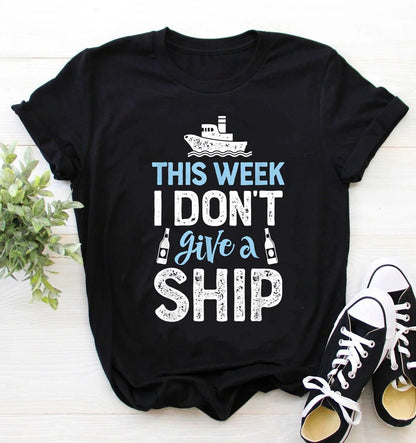 Women’s Spring/Summer Cartoon Graphic T-Shirt – Casual Short Sleeve Top