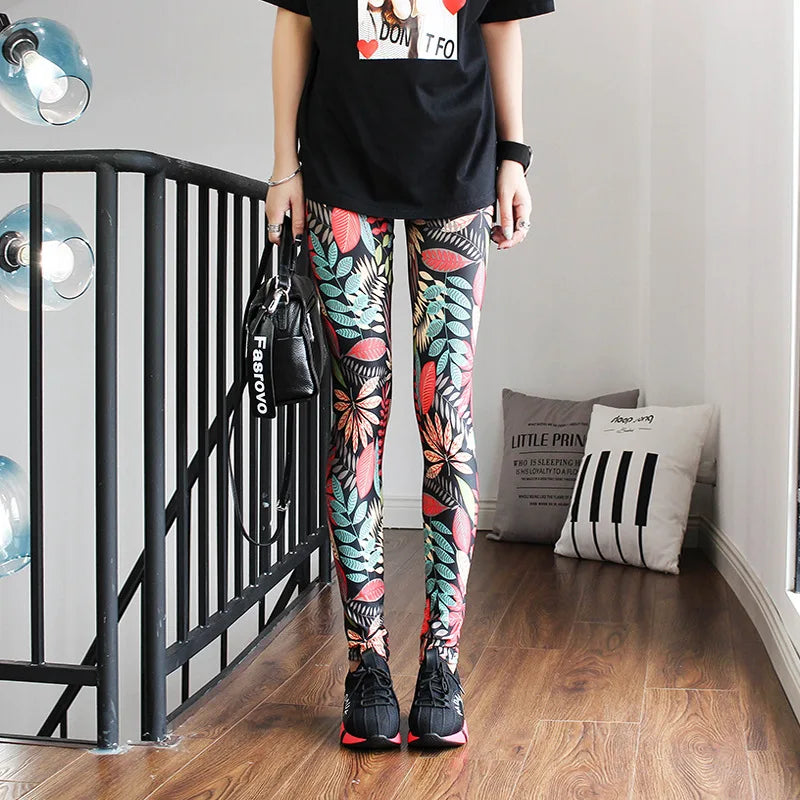 Casual and Colorful Leg Warmer Leggings