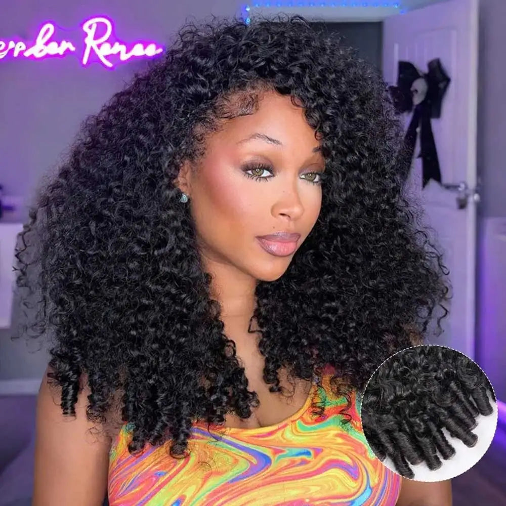 250% Density Burmese Curly 13x4 HD Transparent Lace Front Human Hair Wig