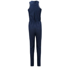 Retro Sleeveless Denim Jumpsuit