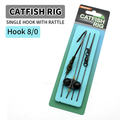 Single Hook with Rattle Catish Rigs