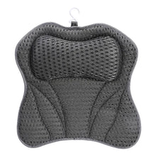 4D 6 Non-Slip Suction Cups Contouring Ergonomic Design Bathtub Neck Pillow