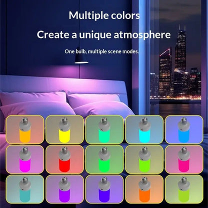 Rechargeable 5W LED E27 RGB Emergency Corn Light Bulb with Remote Control