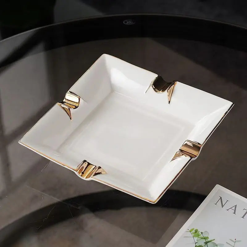 European Style Luxury Ceramic Cigar Ashtray
