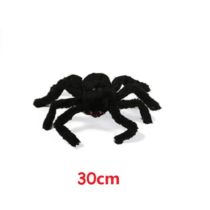 Giant Plush Black Spider Outdoor Halloween Decor