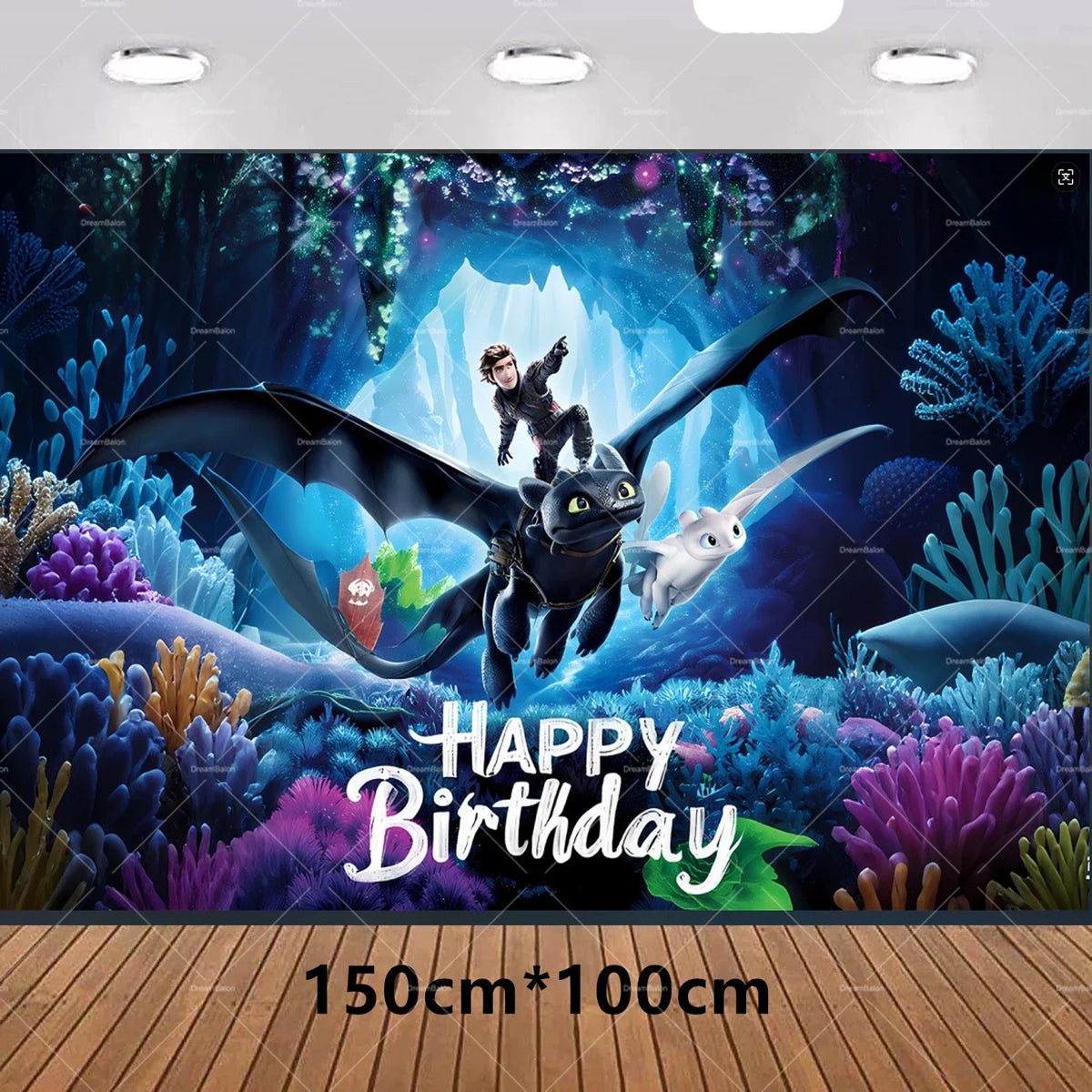 How to Train Your Dragon Party Decorations Set - Foil Balloons, Birthday Banner & Cake Toppers