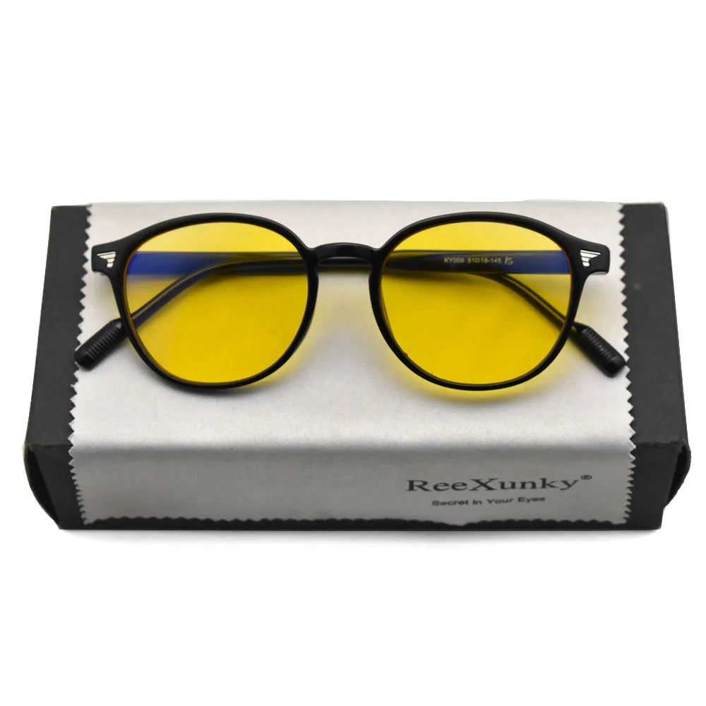 Vintage Round Blue Light Blocking & Night Vision Gaming Glasses