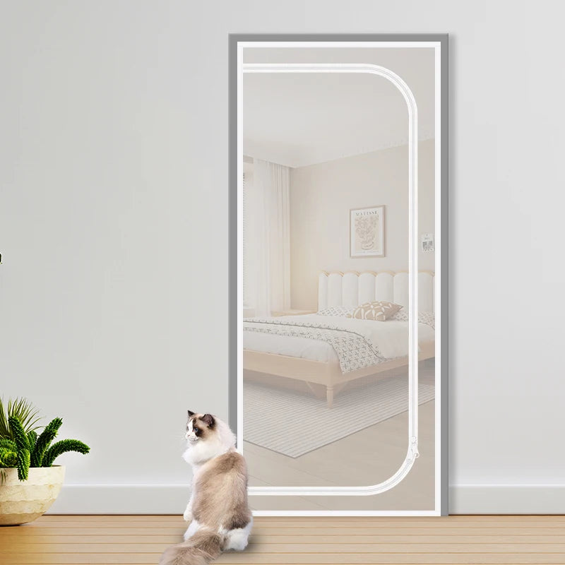 Breathable U-shaped Pet Proof Mesh Door