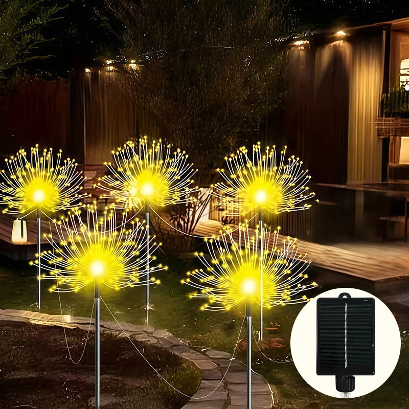 6-Pack Outdoor Solar Garden Lights - IP65 Waterproof LED Landscape Lamps
