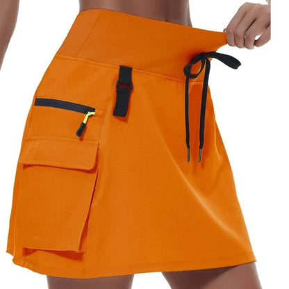Women's High-Waisted Athletic Cargo Skort