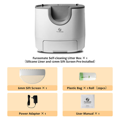 Self-Cleaning Open-Top Design with Advanced Safety Sensors Extra Large Capacity Multi-Cat Litter Box