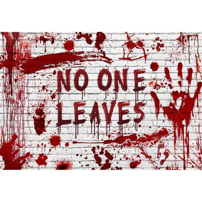 Scary Bloody Halloween Backdrop for Horror Photo Studio Props