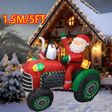Inflatable Toys Santa Cartoon Vehicles Decorations