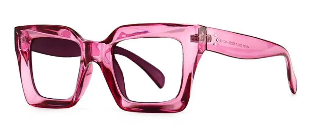 Vintage Oversized Square Anti Blue Light Reading Glasses