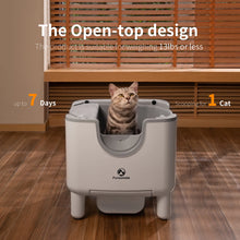 Self-Cleaning Open-Top Automatic Litter Box with Odor Control