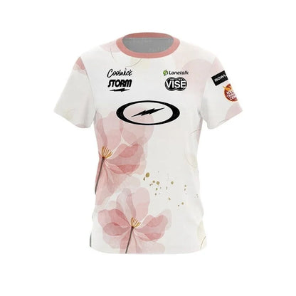 Coolwick Storm Floral Graphic Performance Bowling Jersey