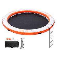 Inflatable Floating Dock 10x8FT Detachable Ladder