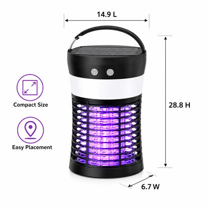 Electric Solar Mosquito Killer 3000V Rechargeable