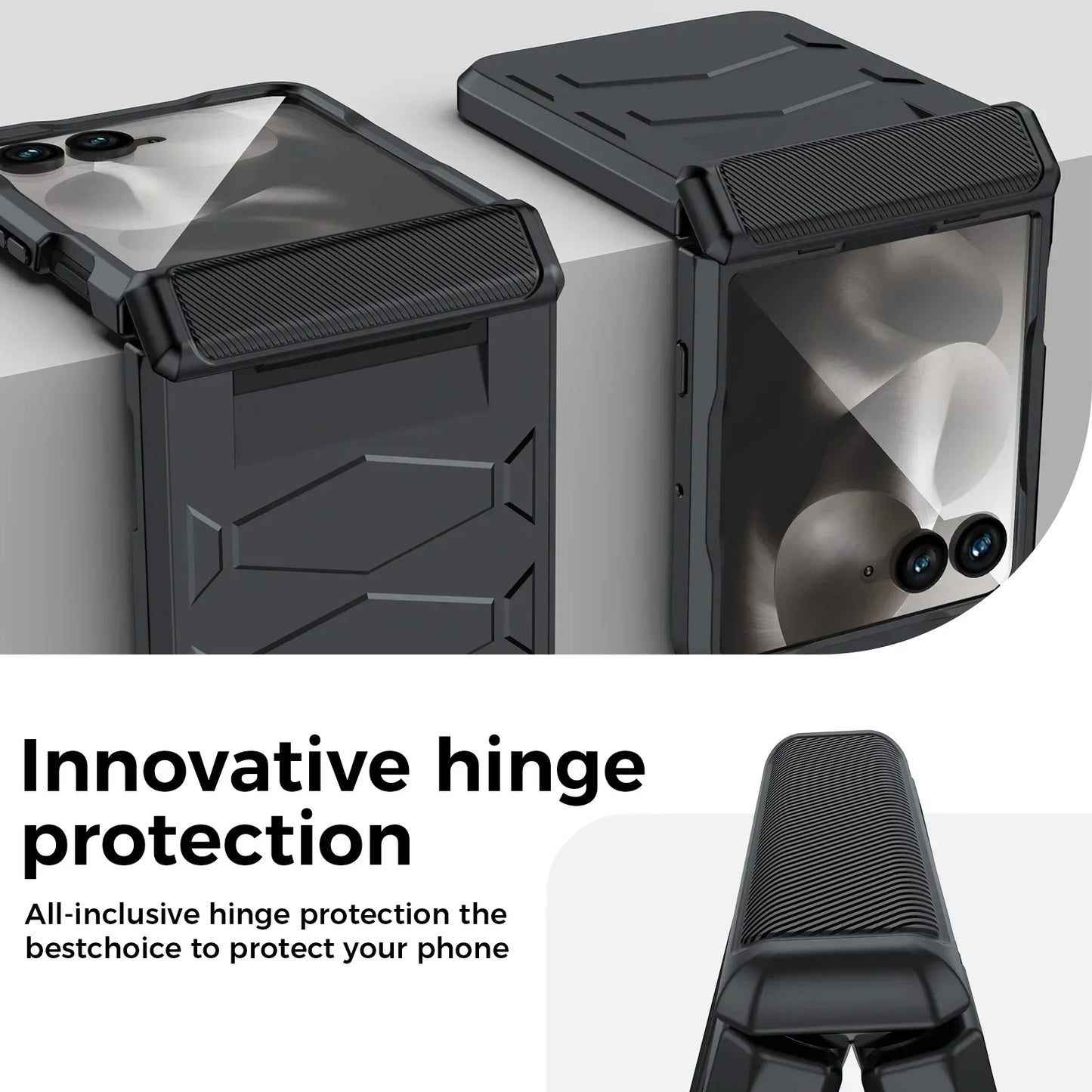 MOTO Razr Non-Slip Texture Rugged Hinge Protection Case