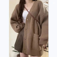 Loose Knitted 4-button Cardigan Sweater