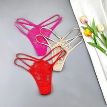 3 Pcs Lace Thin Strap Thongs