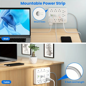 TRANSTON Power Strip with Surge Protector