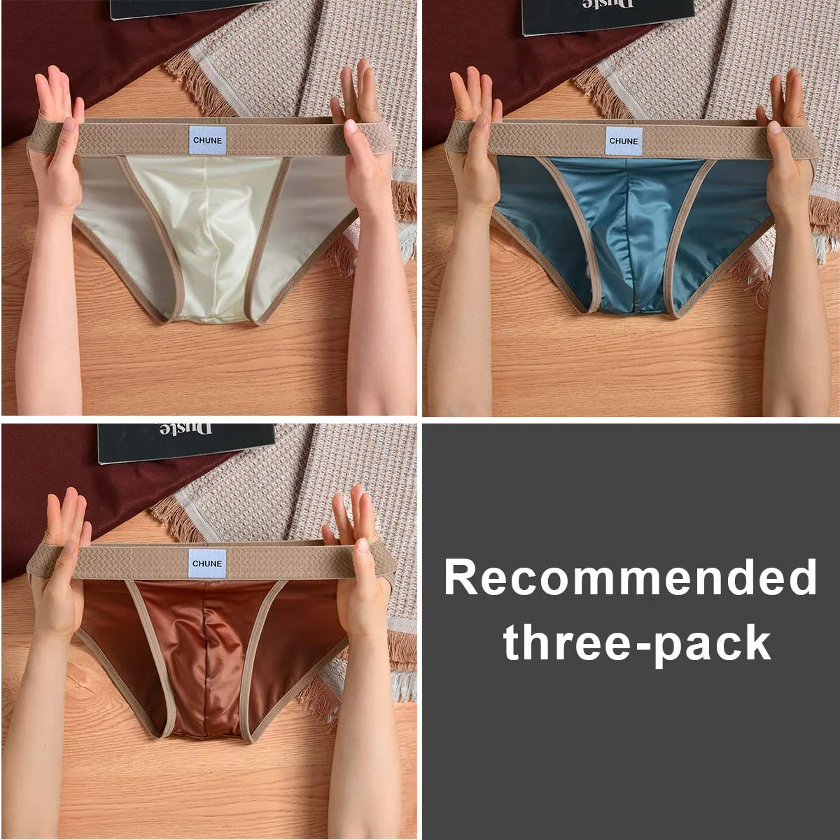 3pcs Lorien Crest Ice Silk Briefs
