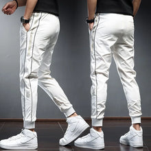 Side Stripe Lightweight Slim Fit Drawstring Joggers