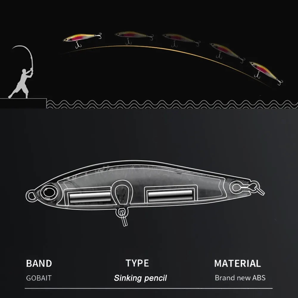 Sinking Pencil 2PC 24g Wobbler Fishing Lure