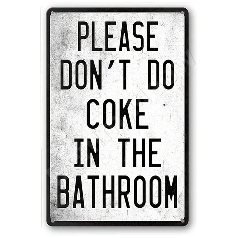 Funny No Soliciting Vintage Metal Tin Sign