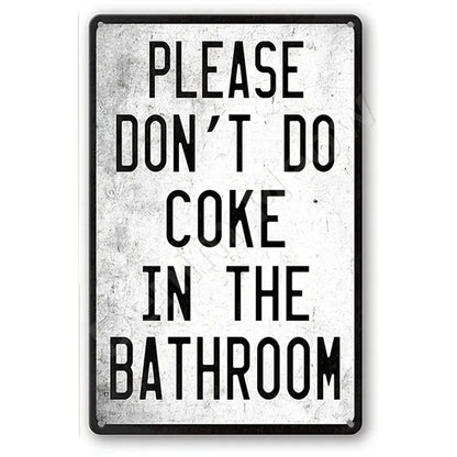Funny No Soliciting Vintage Metal Tin Sign