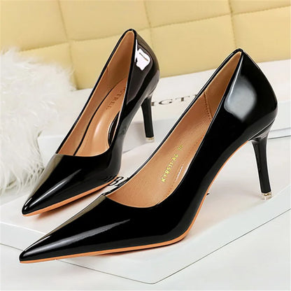 Women's Pointed Toe Super High Heel Stiletto Pumps