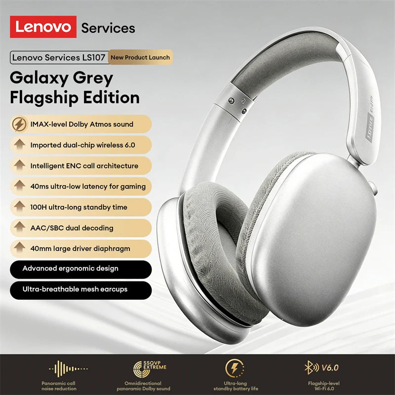 Lenovo LS-107 Wireless Bluetooth Headphones