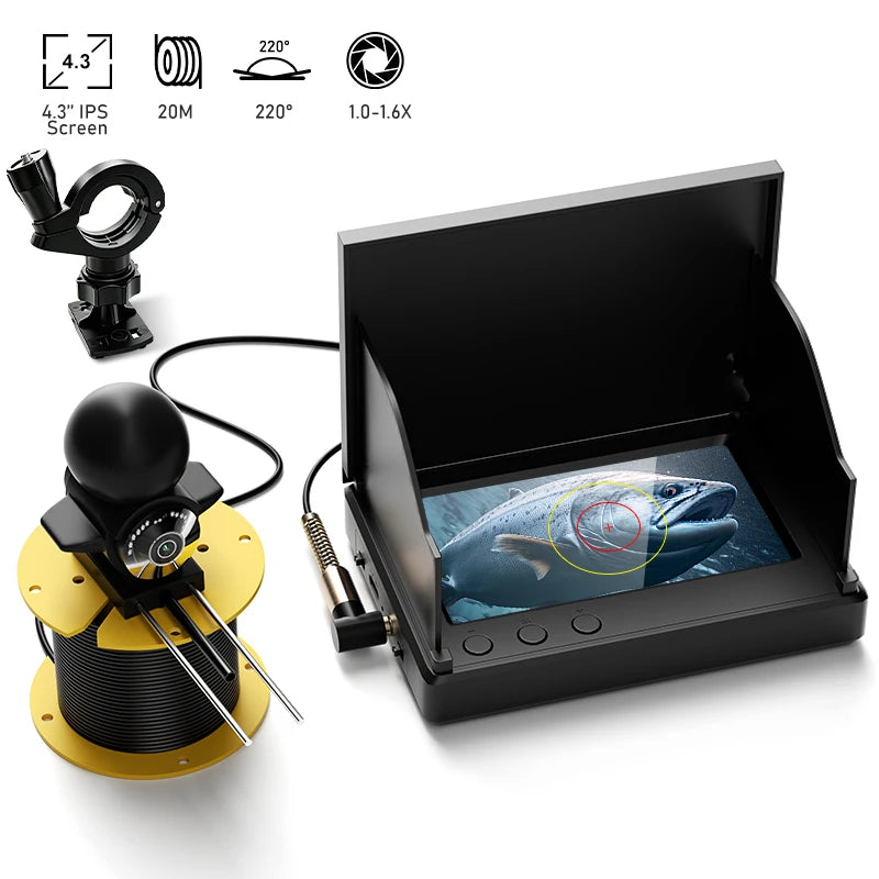 4.3" LCD Underwater Fishing Camera & 20M Fish Finder