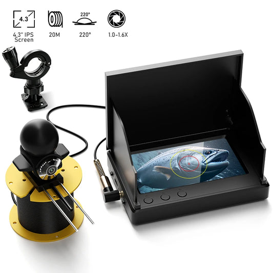 4.3" LCD Underwater Fishing Camera & 20M Fish Finder
