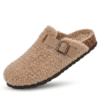 Evshine Winter Women’s Furry Cork Clogs