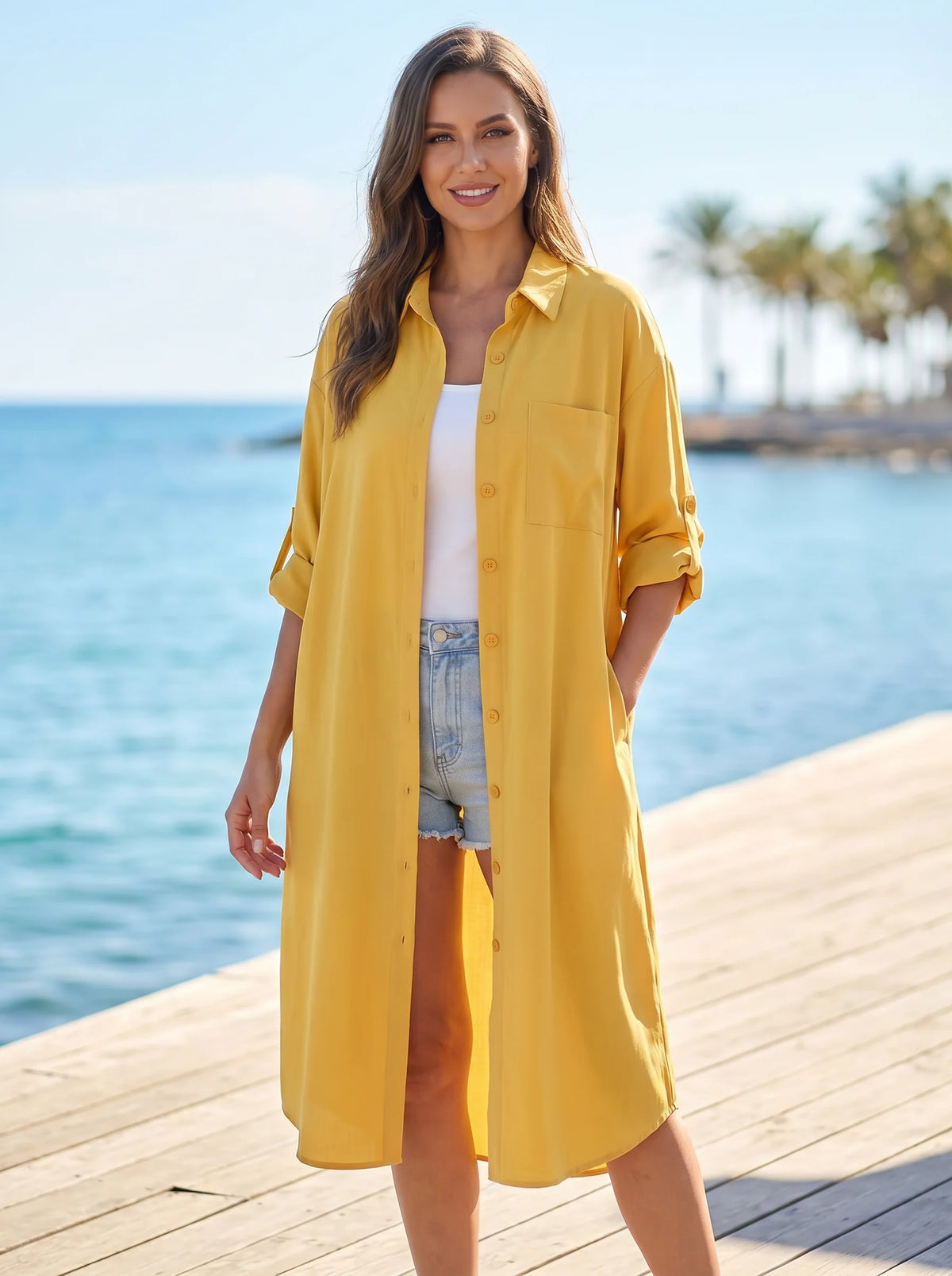 Rosa Fera Plus Size Women's Longline Shirt