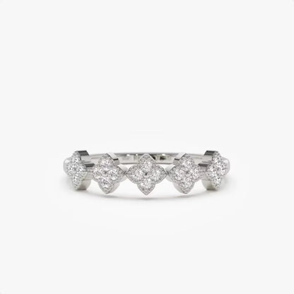 925 Sterling Silver 2mm Moissanite Ring With Certificate