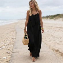 Backless Beach Long Loose Dress