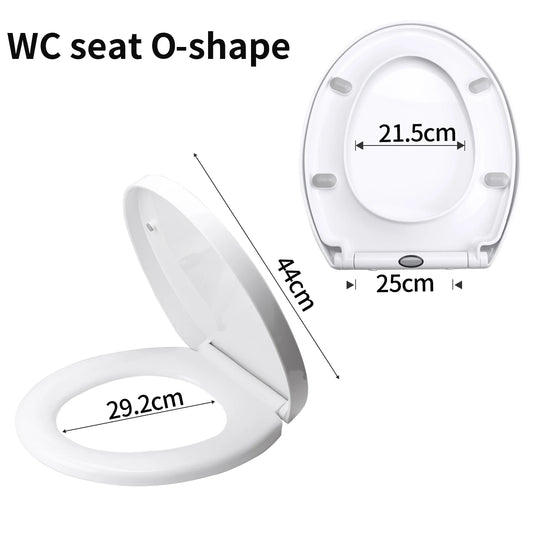 Quiet-Close Heavy Duty Bidet Toilet Seat with Quick Release