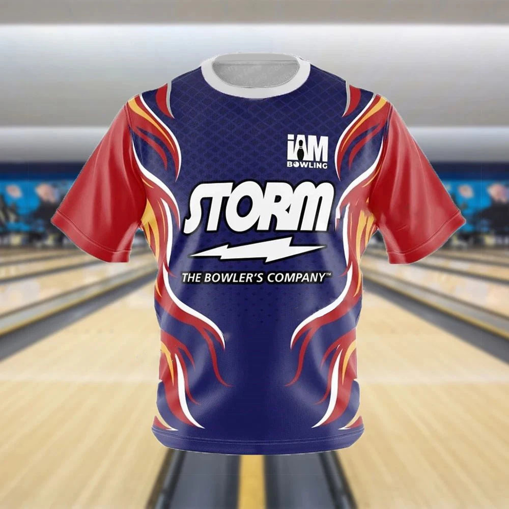 Storm Graphic Flame Performance Bowling Jersey