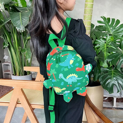 Kids Cartoon Dinosaur Nylon School Backpack – Toddler & Kindergarten Bag