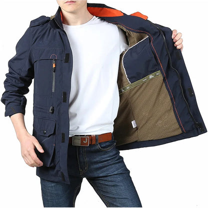 Casual Windproof Hooded Quick Drying Lightweight Jacket